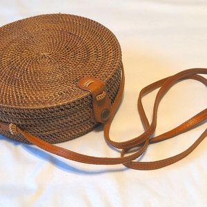 Woven Cross Body Bag